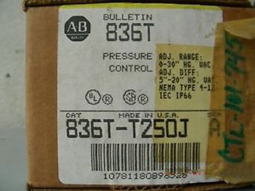 ALLEN BRADLEY PRESSURE CONTROL 836T-T250J