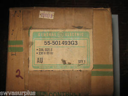 GE 55-501493G3 Coil, Size 5, 230V, 60Hz, New