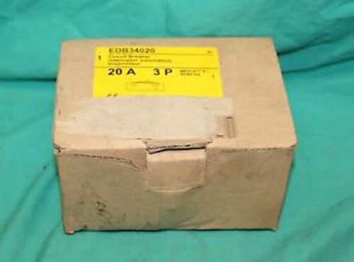 Square D EDB34020 Circuit Breaker 20A 3Pole NEW