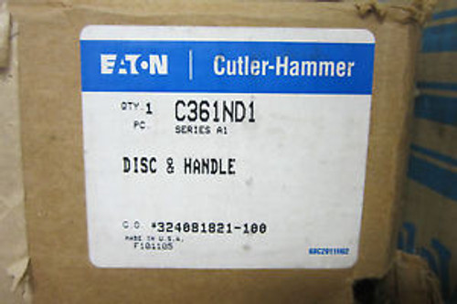 NEW EATON CUTLER HAMMER C361ND1 DISCONNECT SWITCH/HANDLE