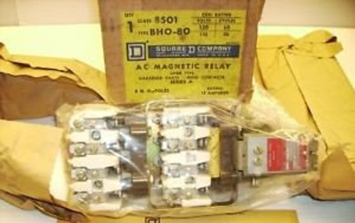 NEW SQUARE-D 8501 BHO-80 CONTROL RELAY 120V  8501BHO80 8-N.O. New