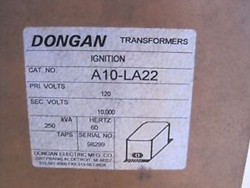 NEW DONGAN A10-LA22 IGNITION TRANSFORMER A10LA22