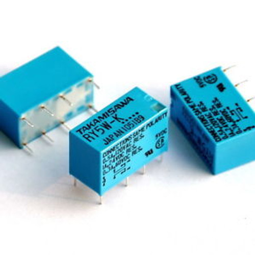 TAKAMISAWA RY5W-K 5V DPDT Signal Relay, x100 PCS