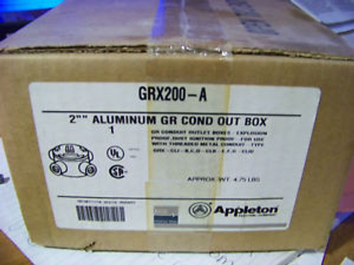 NIB APPLETON GRX200-A GR  BOX CONDUIT OUTLET BOXES 2