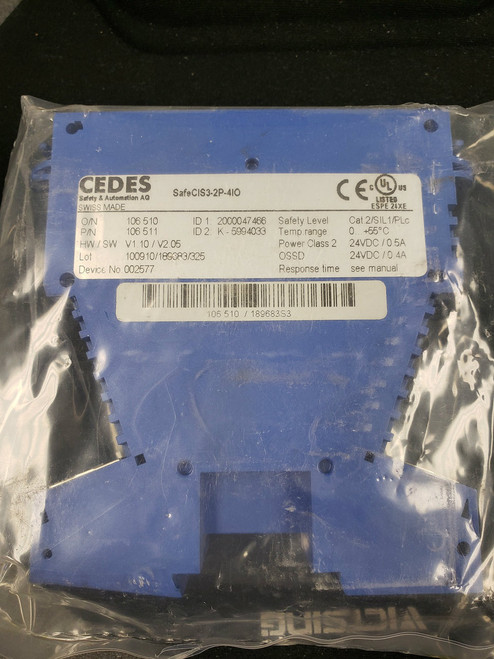 Cedes Cis3-2P-4Io Safety Controller New