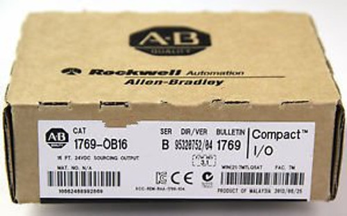 New sealed Allen Bradley 1769-OB16 /B Pkg 2011/2012 CompactLogix Output 24VDC