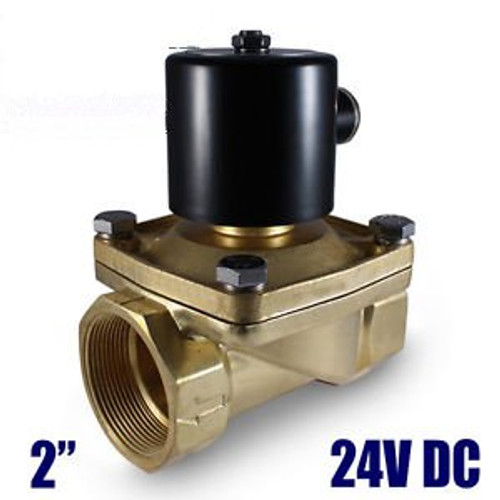 2 Inch 24V DC Brass Electric Solenoid Valve 24 Volt VDC -PING