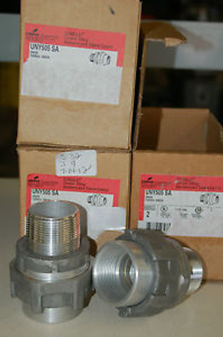 6 NIB CROUSE HINDS CONDULET UNION 1-1/2 ALUMINUM FOR HAZARDOUS LOC UNY505SA