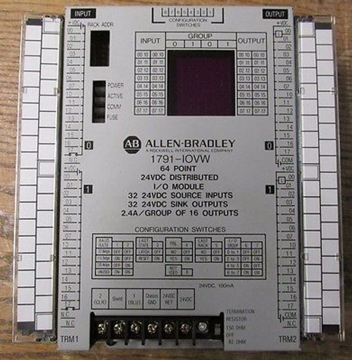 NEW ALLEN BRADLEY 1791-IOVW 64 POINT DISTRIBUTED I/O MODULE