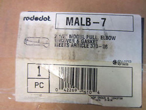 RED DOT MALB-7  2-1/2 MOGUL PULLING ELBOW W/COVER AND GASKET MOLB-7  BLB250-A