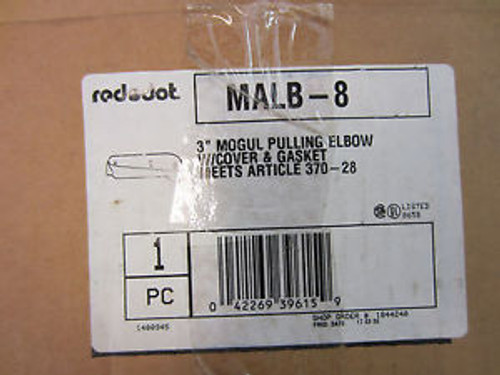 RED DOT MALB-8  3 MOGUL PULLING ELBOW W/COVER AND GASKET MOLB-8  BLB300-A