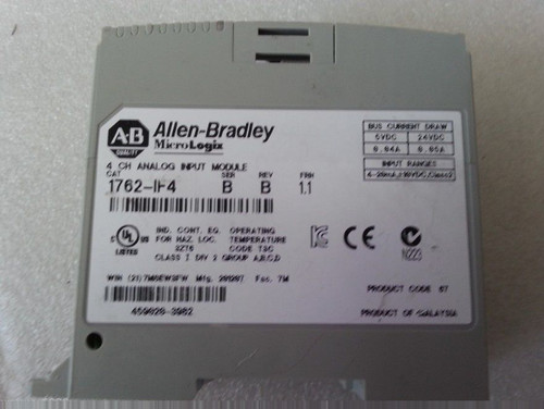 2014 New in seal box Allen Bradley Micrologix 1200 1762-IF4 Analog Input Module