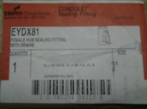 CROUSE HINDS EYDX81 3 CONDULET SEALING FITTING