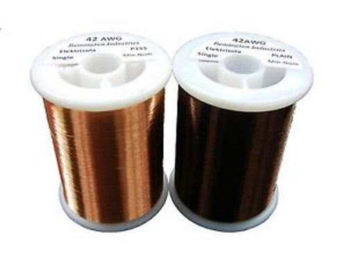Pickup Winders Kit #9 - 42 AWG & 42 Plain Enamel Copper Magnet Wire - 8 oz