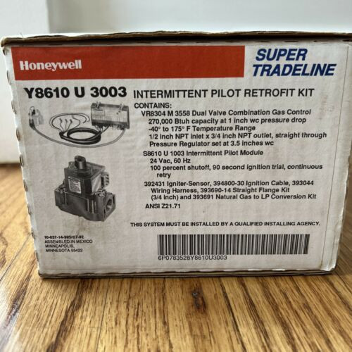 New Honeywell Y8610-U-3003 Intermittent Pilot Retrofit Kit  Y8610U3003