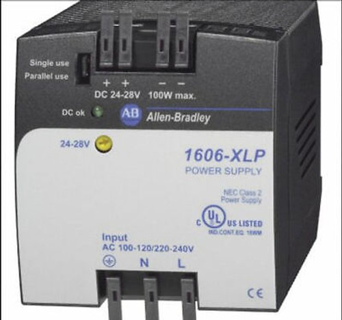 Brand New Allen Bradley Ab Compact Power Supply 1606-Xlp100E 100W 24-28V