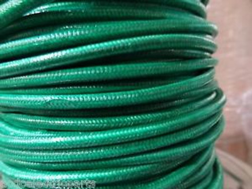 GREEN 14 AWG 500  SILICONE FIBER GLASS BRAID APPLIANCE HI TEMP WIRE MOTOR LEAD