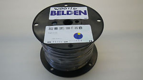 BELDEN 8522 008 1000, PVC Hook-up Wire 18 AWG Grey, 1000FT, New