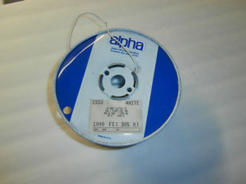 1000 Feet Alpha Wire 1553 Hook Up Wire 20 AWG 1000V,NOS
