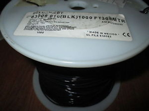 Belden 83009 Silver Coated Copper Wire 18AWG Black Insulation Approx. 800FT