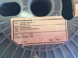 950ft. M27500-20SP5T23 Mil-Spec 20 AWG 5 Conductor JUDD Silver Plated Wire