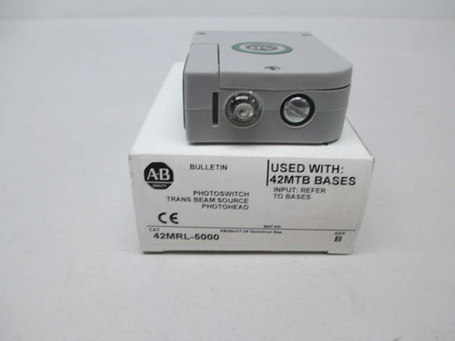 Allen Bradley, 42Mrl-5000, Photoswitch Photohead Sensor Switch Trans Beam New
