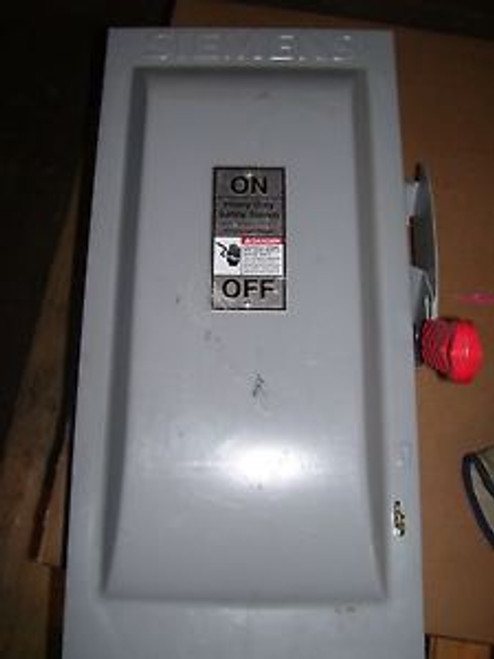 SIEMENS HF223N 100 AMP 240 VOLT 2 POLE FUSIBLE DISCONNECT