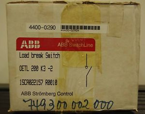 ABB Load Break Switch Disconnector OETL-200-K3-2 ++ NEW ++
