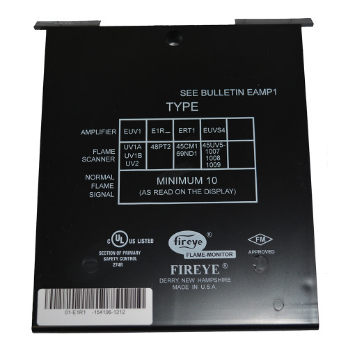 New Fireye E1R1 Infrared Auto-Check Flame Amplifier Module