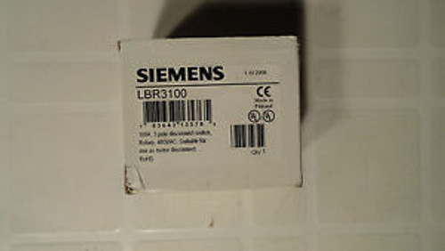 Siemens LBR3100 Disconnect Switch NEW