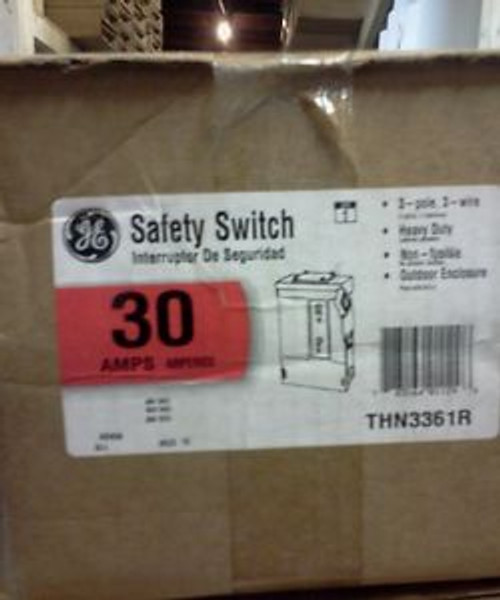 GE HD Safety Switch THN3361R 3POLE 600VAC 250VDC 30AMP