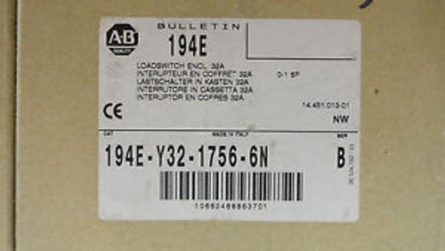 Allen Bradely 194E-Y32-1756-6N Disconnect Switch NEW
