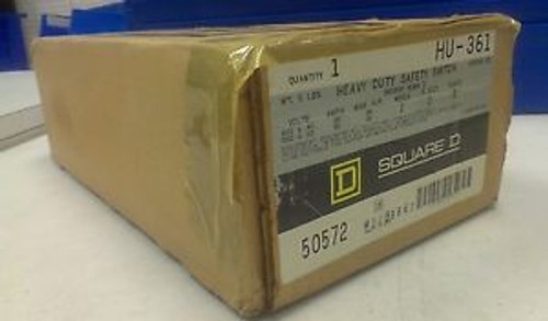 Square D HU-361 Series E2 Heavy Duty Indoor Nema 1 Safety Switch 600 V 30 A