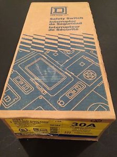 Schneider Electric Square D Heavy Duty Safety Switch 30A H361 NEW IN BOX