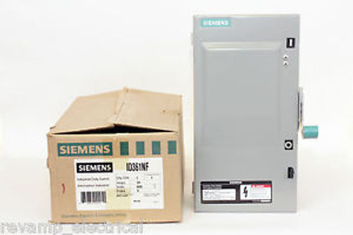 Siemens 1D361NF  30 Amp, 600V, Type 1, Non-Fusible Disconnect Switch