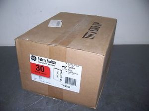 GE DISCONNECT TYPE 1 CAT# TH3361 30A 600V 3P FUSIBLE NIB