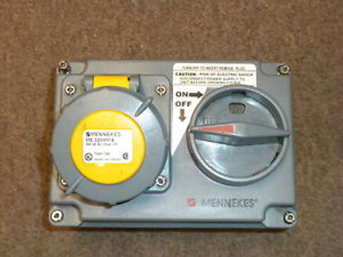 (NEW) MENNEKES DISCONNECT 3 PIN PLUG  20 AMP 125 VAC  ME 320HMI4