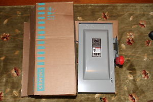 New In Box SIEMENS HF261R 30 AMP 600 VOLT AC/DC 2 POLE FUSIBLE DISCONNECT