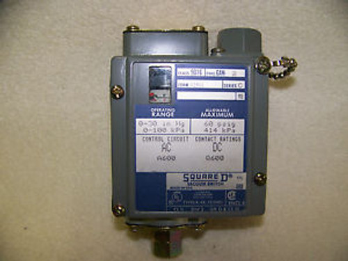 9016-GAW-2 9016GAW2 Square D     Vacuum Switch 3-10 inch HG  NIB