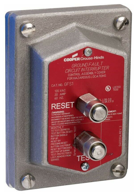 Crouse Hinds Eaton Gfs1 Explosionproof Ground Fault Circuit Interrupter