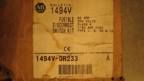 Allen Bradley Fusible Disconnect 1494V- DR233 30AMP NEW