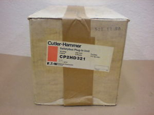 1 NIB CUTLER HAMMER CP2HD321 30 AMP 240 VOLTS 3 WIRE SAFETY BUS PLUG