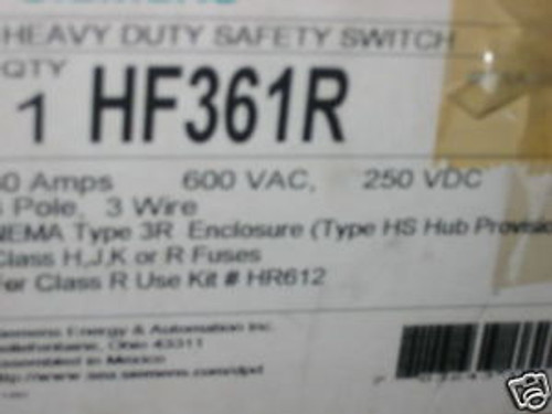 Siemens HF361R Heavy Duty Safety Switch 30A 3P NEW