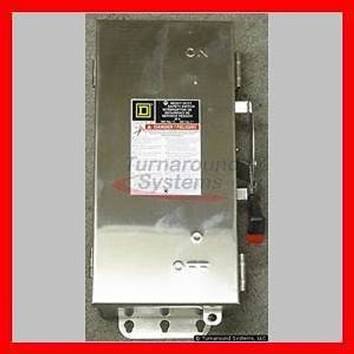 Square D H321NDS Safety Switch, 30 Amp, Stainless, Fusible, Heavy Duty, NEW