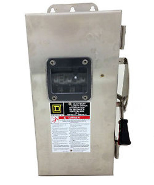 Square D CHU361DS  30A, 600V, Non Fusible Switch, Stainless Steel