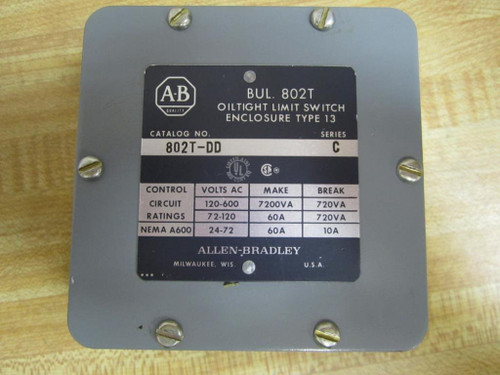 Allen Bradley 802Tdd  Genuine Ab 802T Dd