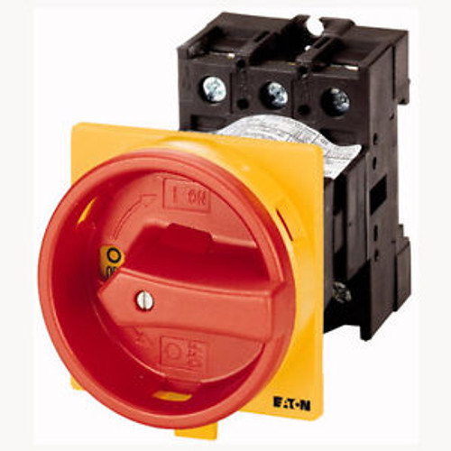 NEW P1-25/V/SVB - 25AMP Rotary Disconnect - Red/Yellow - Base Mount