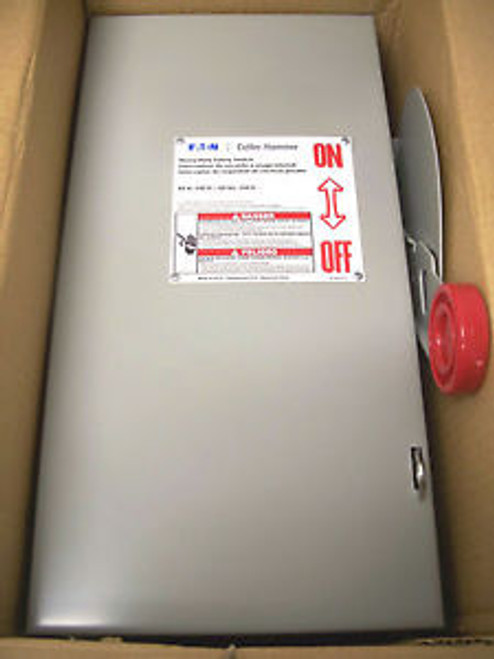 CUTLER-HAMMER DISCONNECT TYPE 1 CAT#DH222NGK 60A 240V 2P FUSIBLE NIB