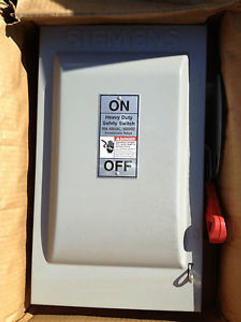 New Siemens HNF362 60 Amp Disconnect / Safety Switch