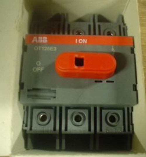 ABB Disconnect Switch OT125E3 60 day warranty - nib